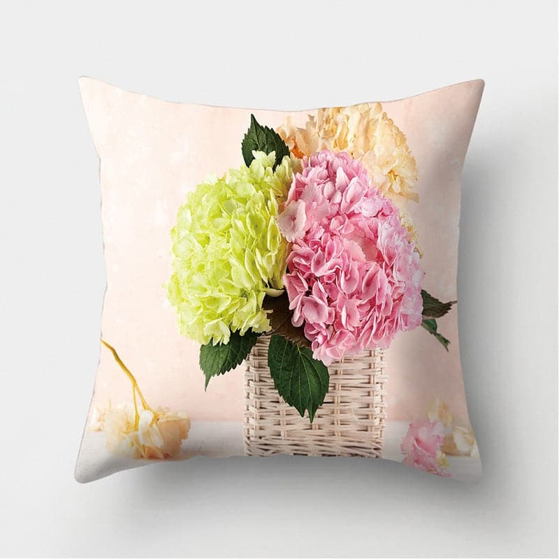 Rose Flowers Polyester Cushion Cover - Nordic Style Home Decoration - Premium  from eprolo - Just $16.99! Shop now at Handbags Specialist Headquarter