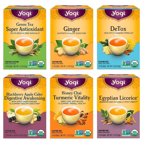 Yogi Tea - Digestion and Detox Tea Variety Pack Sampler (6 Pack) - 96 Tea Bags - Premium Tea from Yogi Tea - Just $36.99! Shop now at Handbags Specialist Headquarter