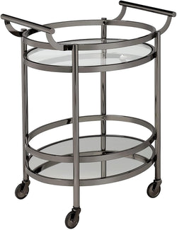 ACME Furniture serving cart, One Size, Black Nickel & Clear Glass - Premium 16354791 from Amazon US - Just $299.89! Shop now at Handbags Specialist Headquarter