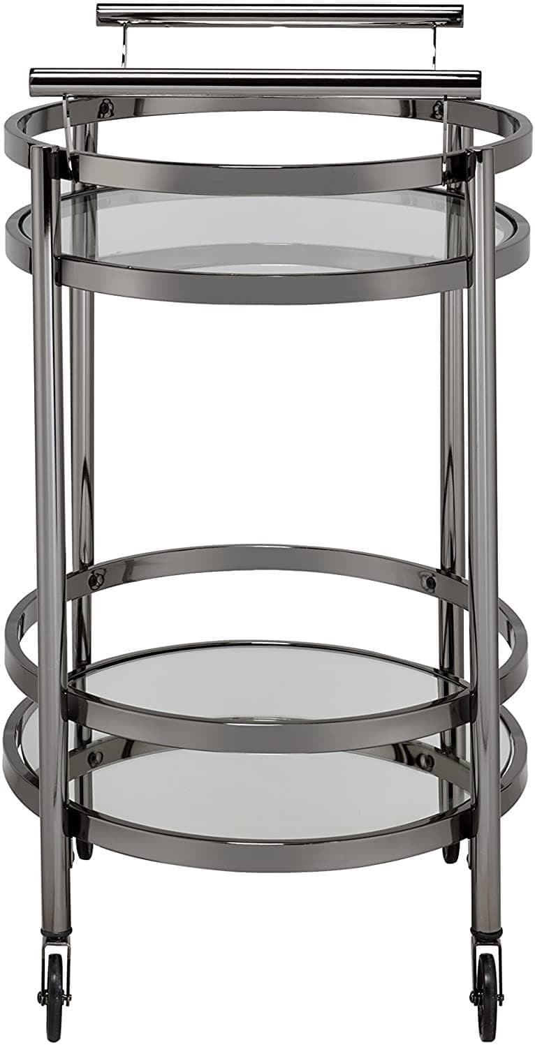 ACME Furniture serving cart, One Size, Black Nickel & Clear Glass - Premium 16354791 from Amazon US - Just $299.89! Shop now at Handbags Specialist Headquarter