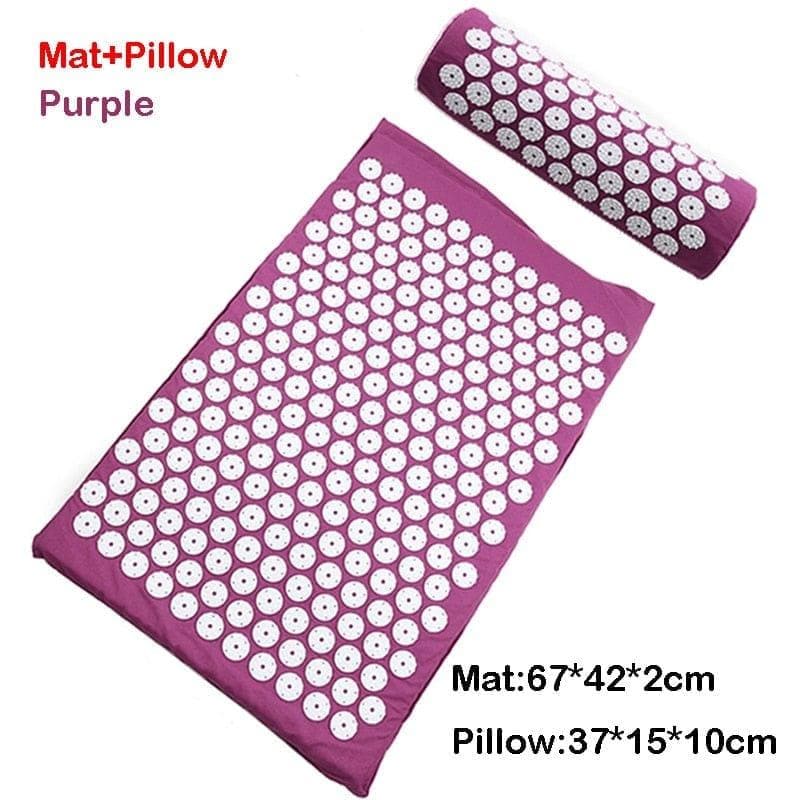 Acupressure Mat Head Neck Back Foot Massage Cushion Pillow Yoga Spike Mat Anti-stress Acupuncture pad Needle Massager - Premium 200001357 from Viperson Store (Aliexpress) - Just $19.63! Shop now at Handbags Specialist Headquarter