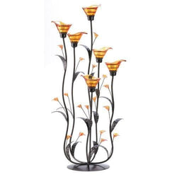 Amber Calla Lily Candle Holder - Premium Gallery of Light from Gallery of Light - Just $65.34! Shop now at Handbags Specialist Headquarter