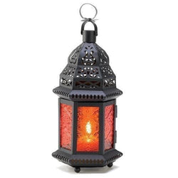 Amber Moroccan Candle Lantern - Premium Gallery of Light from Gallery of Light - Just $38.49! Shop now at Handbags Specialist Headquarter