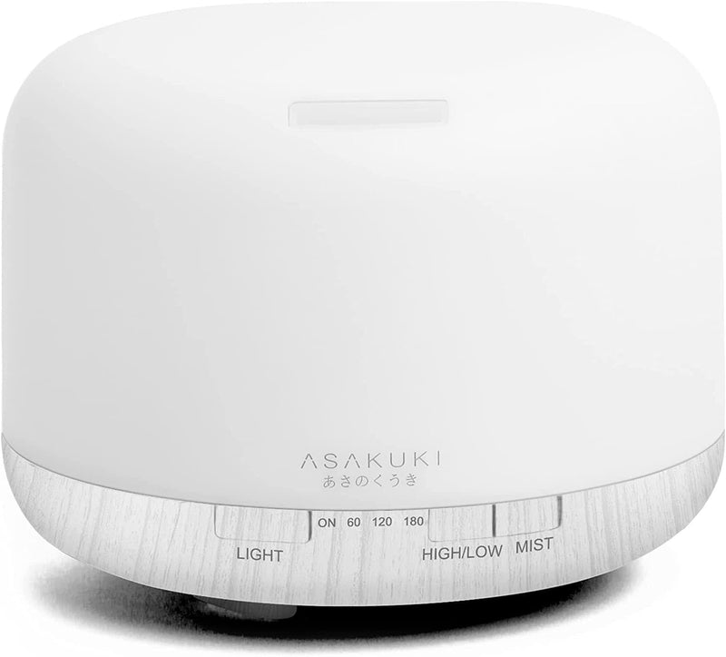 ASAKUKI 500ml Premium, Essential Oil Diffuser with Remote Control, 5 in 1 Ultrasonic Aromatherapy Fragrant Oil Humidifier Vaporizer, Timer and Auto-Off Safety Switch - Premium HOME FRAGRANCES from Visit the ASAKUKI Store - Just $49.99! Shop now at Handbags Specialist Headquarter