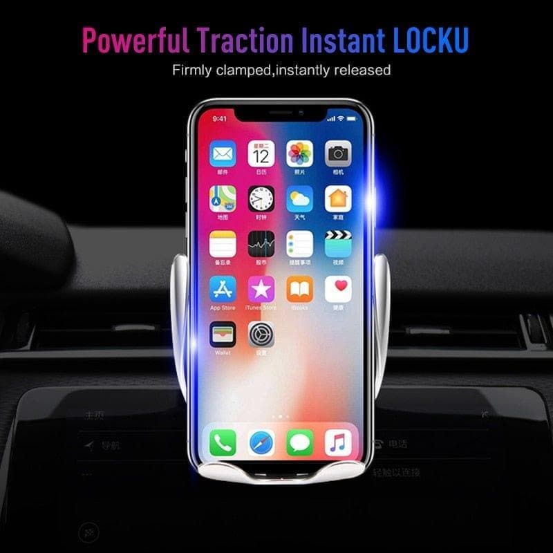 Automatic Clamping Wireless Car Charger Air Vent Phone Holder 360 Degree Rotation USB Charging Mount Bracket - Premium PHONE from eprolo - Just $26.92! Shop now at Handbags Specialist Headquarter