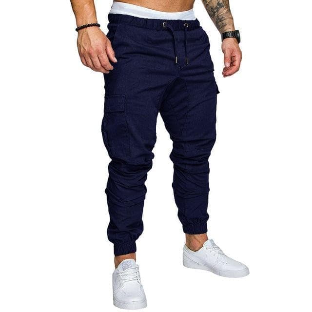 Autumn Men Pants Hip Hop Harem Joggers Pants 2018 New Male Trousers Mens Joggers Solid Multi-pocket Pants Sweatpants - Premium Men Pants from eprolo - Just $28.40! Shop now at Handbags Specialist Headquarter