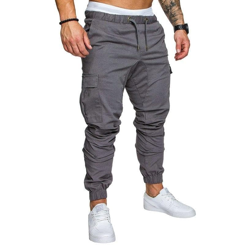 Autumn Men Pants Hip Hop Harem Joggers Pants 2018 New Male Trousers Mens Joggers Solid Multi-pocket Pants Sweatpants - Premium Men Pants from eprolo - Just $28.40! Shop now at Handbags Specialist Headquarter