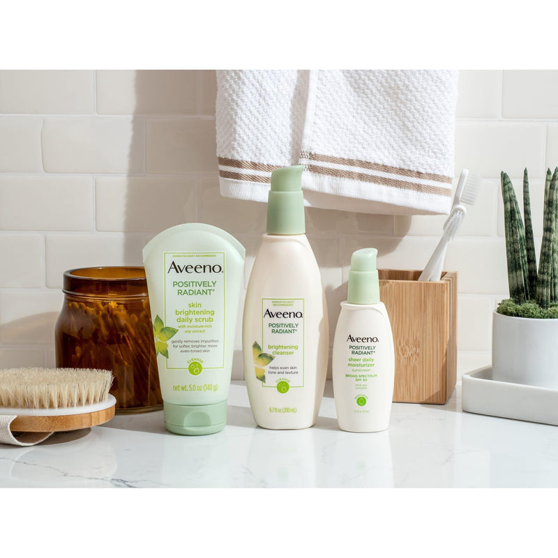 Aveeno Positively Radiant Brightening & Exfoliating Face Scrub, 5 oz - Premium SKIN CARE from Aveeno - Just $9.99! Shop now at Handbags Specialist Headquarter