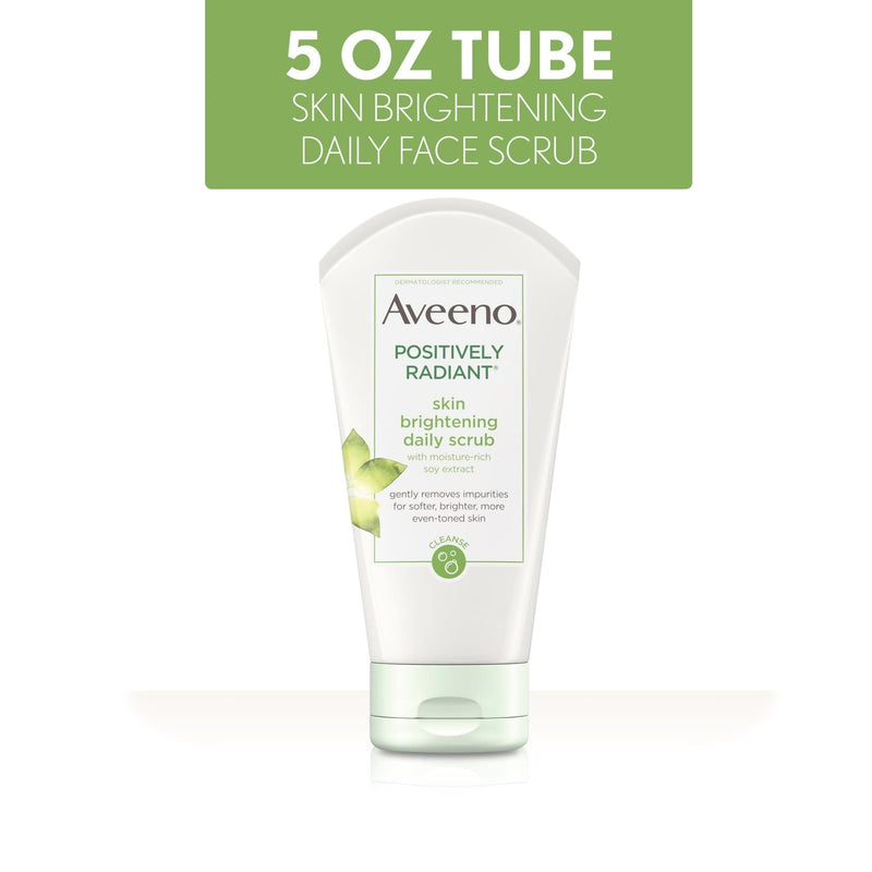Aveeno Positively Radiant Brightening & Exfoliating Face Scrub, 5 oz - Premium SKIN CARE from Aveeno - Just $9.99! Shop now at Handbags Specialist Headquarter