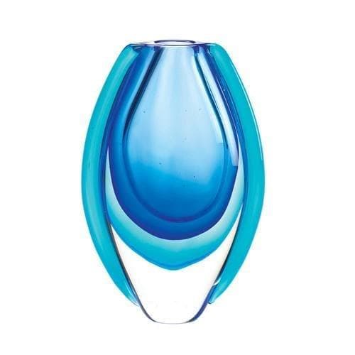 Azure Blue Art Glass Vase - Premium Accent Plus from Accent Plus - Just $53.15! Shop now at Handbags Specialist Headquarter