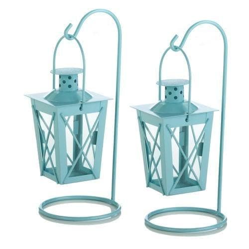 Baby Blue Hanging Railroad Lanterns - Premium Gallery of Light from Gallery of Light - Just $38.87! Shop now at Handbags Specialist Headquarter
