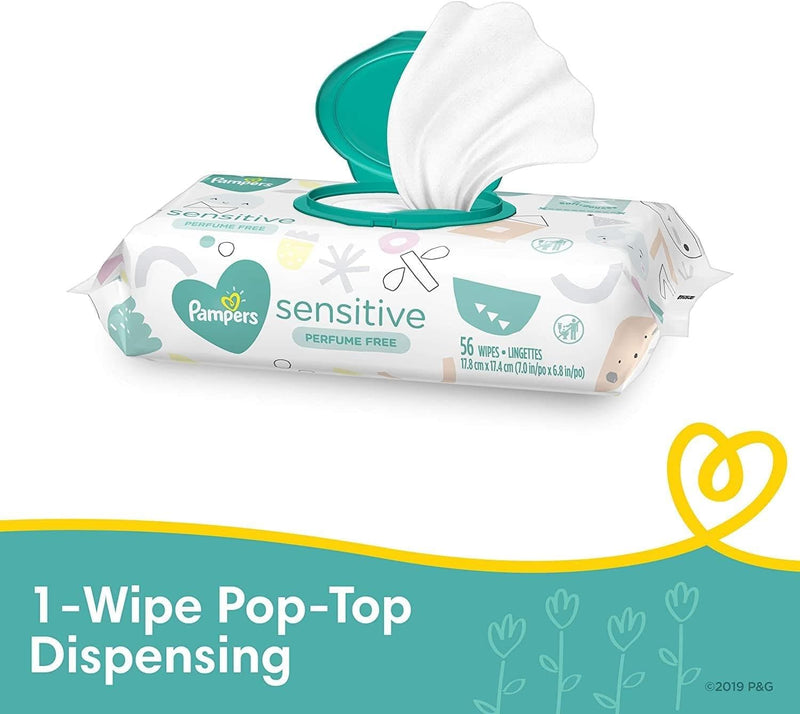 Baby Wipes, Pampers Sensitive Water Based Baby Diaper Wipes, Hypoallergenic and Unscented, 8 Pop-Top Packs with 4 Refill Packs for Dispenser Tub, 864 Total Wipes (Packaging May Vary) - Premium Wipes from Visit the Pampers Store - Just $19.83! Shop now at Handbags Specialist Headquarter