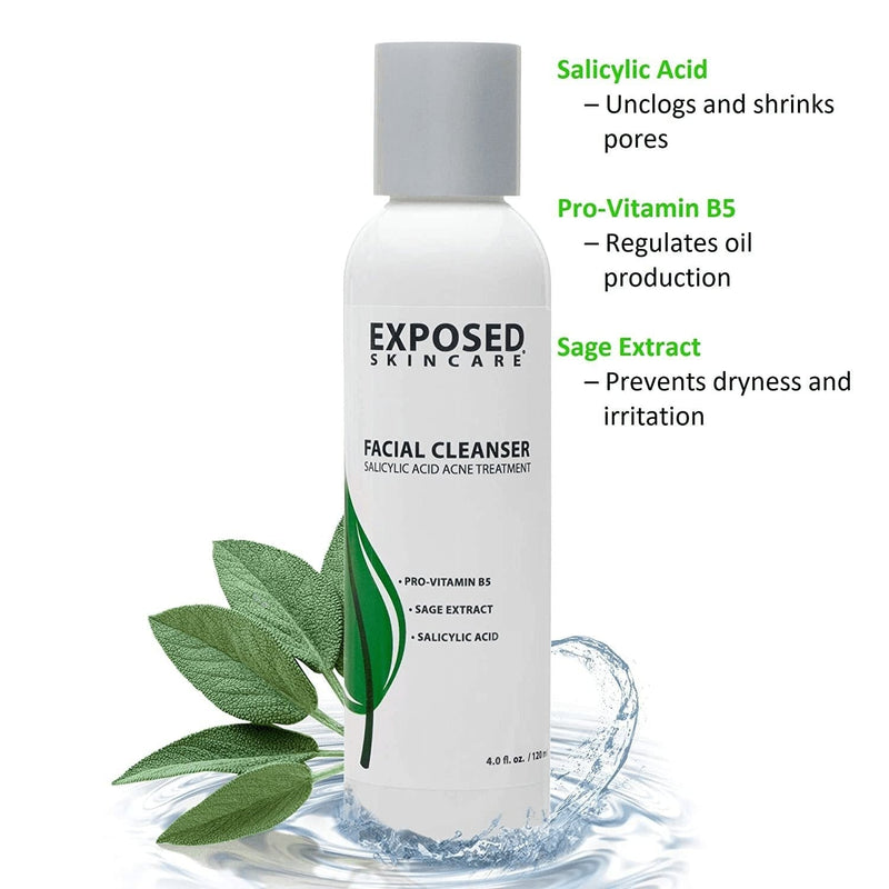 Basic Kit by Exposed Skin Care - Acne Treatment System (60 Day Supply) Heals and Prevents Teen/Adult Breakouts with Benzoyl Peroxide + Salicylic Acid and Healthy Natural Extracts - Premium  from Exposed Skin Care - Just $119.82! Shop now at Handbags Specialist Headquarter