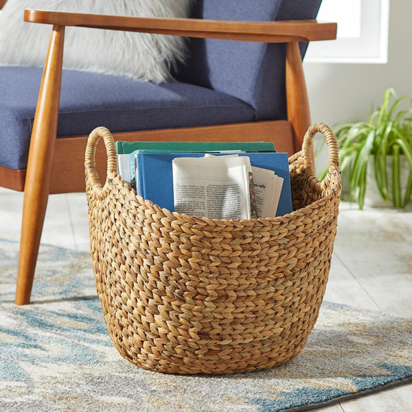 Better Homes & Gardens Large Natural Water Hyacinth Boat Basket - Premium BASKET from Better Homes & Gardens - Just $29.99! Shop now at Handbags Specialist Headquarter