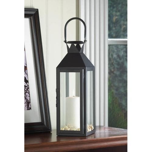 Black Manhattan Candle Lantern - Premium Gallery of Light from Gallery of Light - Just $44.75! Shop now at Handbags Specialist Headquarter
