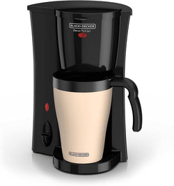 BLACK+DECKER Brew 'N Go Personal Coffeemaker with Travel Mug, Black/Beige, DCM18 - Premium  from Black & Decker - Just $28.48! Shop now at Handbags Specialist Headquarter