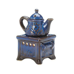 Blue Teapot Stove Oil Warmer - Premium Fragrance Foundry from Fragrance Foundry - Just $35.99! Shop now at Handbags Specialist Headquarter