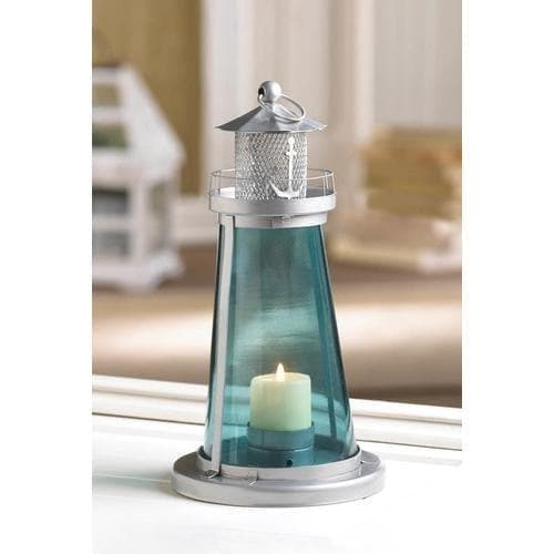 Blue Watch Tower Candle Lantern Lamp - Premium Gallery of Light from Gallery of Light - Just $38.87! Shop now at Handbags Specialist Headquarter