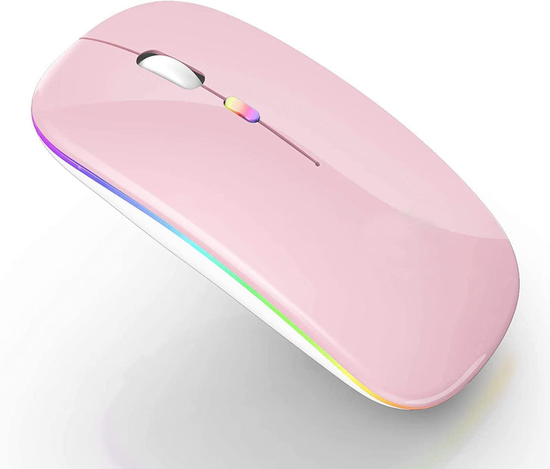 Bluetooth Mouse for iPad Pro iPad Air Rechargeable Bluetooth Wireless Mouse for MacBook pro MacBook Air Mac Laptop Chromebook Windons Notebook MacBook HP PC DELL (LED White) - Premium computer from Brand: PEIBO - Just $23.99! Shop now at Handbags Specialist Headquarter