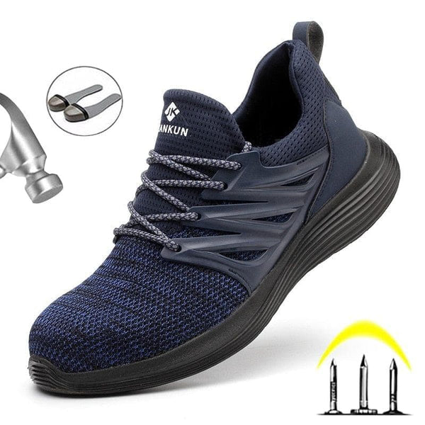 Breathable Men's Safety Shoes Work Boots Steel Toe Shoes Puncture-Proof Men's Boots Work Sneakers Lightweight Working Shoes Men - Premium Men's shoes from eprolo - Just $56.34! Shop now at Handbags Specialist Headquarter