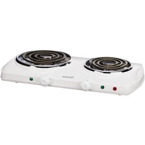 Brentwood Electric Double Burner (white) (pack of 1 Ea) - Premium Kitchen Helpers from BRENTWOOD - Just $61.96! Shop now at Handbags Specialist Headquarter