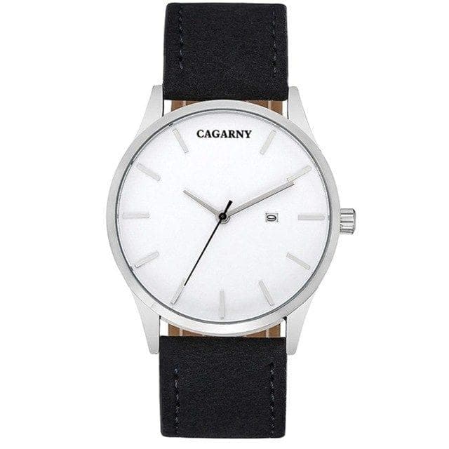 CAGARNY Luxury Brand Quartz Watch Men Military Leather Strap Watchband Waterproof Watches Casual Male Gifts Sport Watches Clock - Premium Men watch from eprolo - Just $23.22! Shop now at Handbags Specialist Headquarter