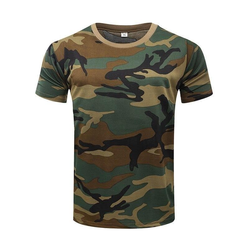 Camouflage Tactical Shirt Short Sleeve Men's Quick Dry Combat T-Shirt Military Army T Shirt Camo Outdoor Hiking Hunting Shirts - Premium MEN T-SHIRT from eprolo - Just $18.50! Shop now at Handbags Specialist Headquarter