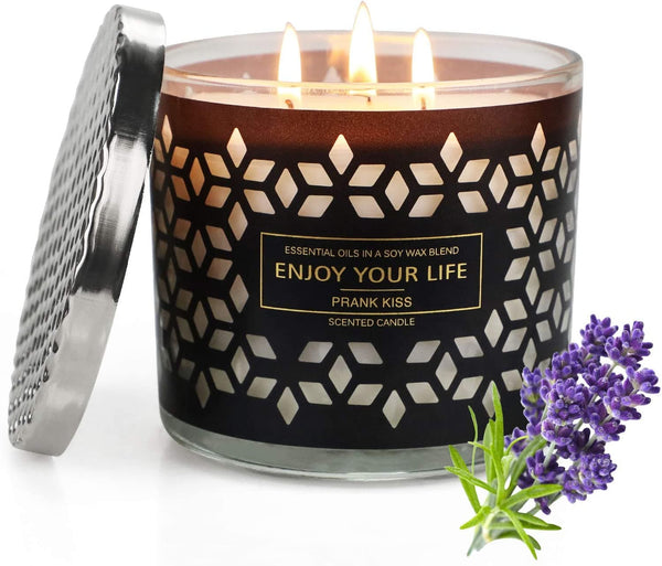 Candles for Home Scented, Lavender Scented Candles, Mothers Day Gifts, 3 Wick Candle, 14.5Oz 125H, Ideal for Stress Relief, Bath, Yoga, Meditation, Gifts for Women Birthday, Thanksgiving, Christmas - Premium CANDLES & ACCESSORIES from Visit the VGGFDY Store - Just $27.99! Shop now at Handbags Specialist Headquarter