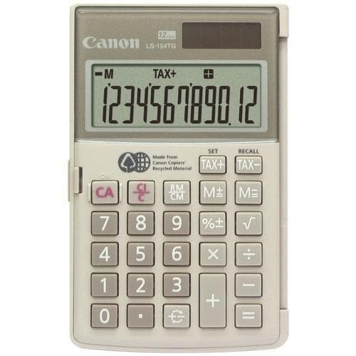 Canon 12-digit Handheld Calculator (pack of 1 Ea) - Premium Calculators from CANON - Just $41.84! Shop now at Handbags Specialist Headquarter