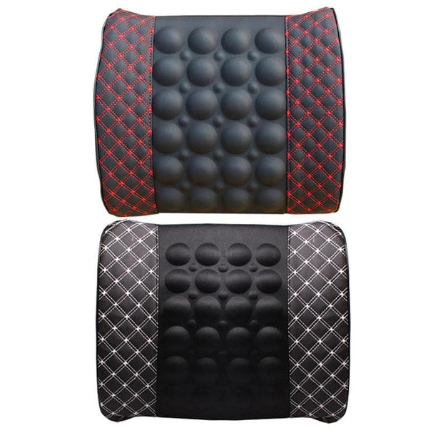 Car Lumbar Support Pillow 12V Electric Massage Auto Seat Back Relaxation Office Chair Waist Lumbar Support Cotton Cushion Pillow - Premium AUTO ELECTRONICS from eprolo - Just $59.99! Shop now at Handbags Specialist Headquarter