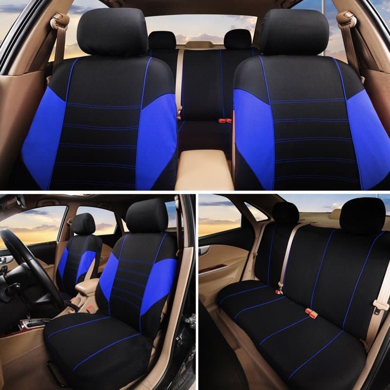 Car Seat Covers Airbag compatible Fit Most Car, Truck, SUV, or Van 100% Breathable with 2 mm Composite Sponge Polyester Cloth - Handbags Specialist Headquarter