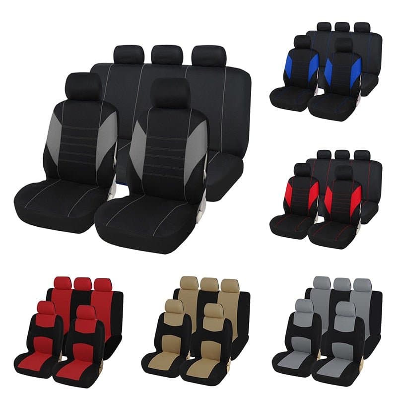 Car Seat Covers Airbag compatible Fit Most Car, Truck, SUV, or Van 100% Breathable with 2 mm Composite Sponge Polyester Cloth - Handbags Specialist Headquarter