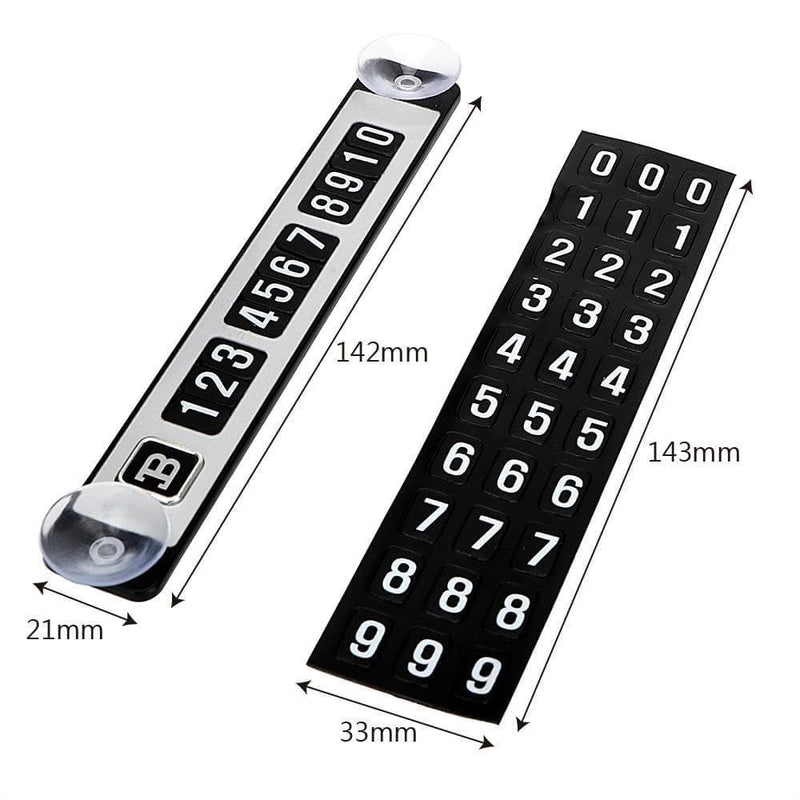Car Temporary Parking Card Phone Number Card Plate with Sucker Magnetic Puzzle Car Sticker Car Styling Auto Accessories - Premium AUTO ELECTRONICS from eprolo - Just $9.99! Shop now at Handbags Specialist Headquarter