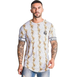Casual Men T-shirt Stripe Summer Man Tshirt Fashion Tops Streetwear Male T-shirts Hip Hop - Premium MEN T-SHIRT from eprolo - Just $24.60! Shop now at Handbags Specialist Headquarter