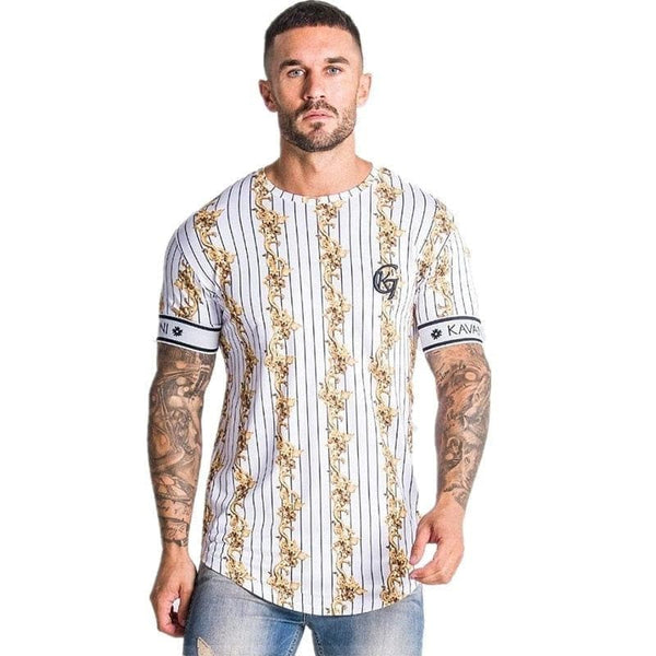 Casual Men T-shirt Stripe Summer Man Tshirt Fashion Tops Streetwear Male T-shirts Hip Hop - Premium MEN T-SHIRT from eprolo - Just $24.60! Shop now at Handbags Specialist Headquarter