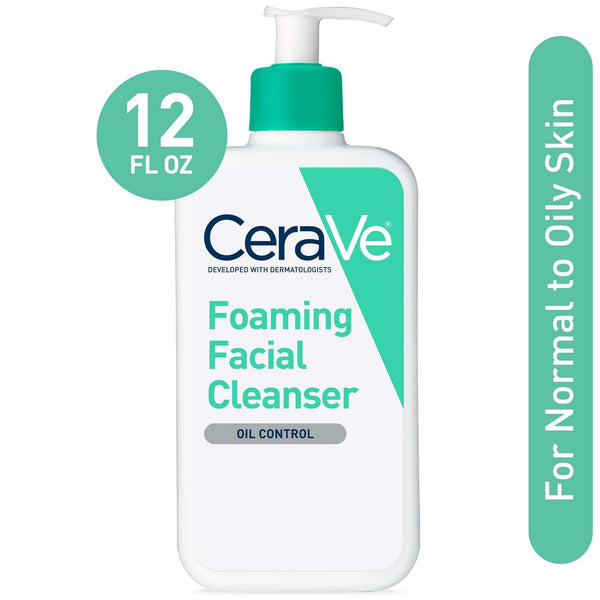 CeraVe Foaming Face Wash, Face Cleanser for Normal to Oily Skin, 12 fl oz. - Premium SKIN CARE Towel Set from CeraVe - Just $18.99! Shop now at Handbags Specialist Headquarter