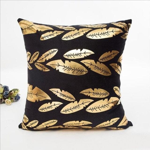Christmas Cushion Cover Decorative Pillow Case Eco-Friendly Gold Sofa Seat Case Car Pillowcase Soft Bed Pillow Case - Premium Home Décor from eprolo - Just $15.99! Shop now at Handbags Specialist Headquarter