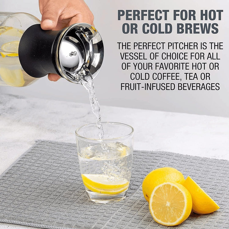 Cold Brew Coffee Maker & Iced Tea Fuit Infuser - 1.7 L Infused Ice Coldbrew Kit with Filter - Black Perfect Pitcher by Eparé - Premium  from Eparé - Just $50.71! Shop now at Handbags Specialist Headquarter