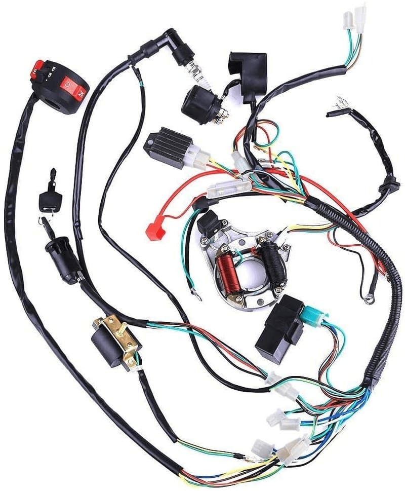 Complete Electrics Stator Coil CDI Wiring Harness for 4 Stroke ATV KLX 50Cc 70Cc 110Cc 125Cc-Atv Wiring Harness - Premium  from LEIMO KPARTS - Just $61! Shop now at Handbags Specialist Headquarter