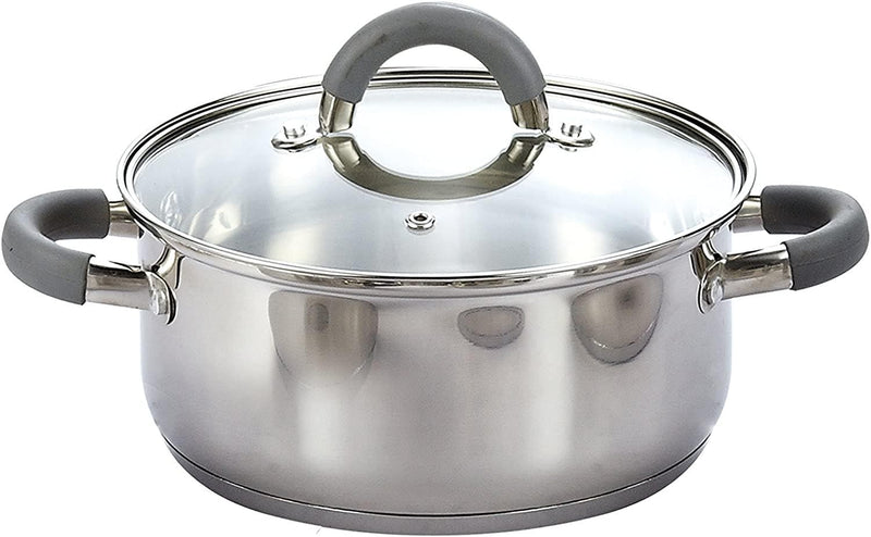 Cook N Home 2410 Stainless Steel 12-Piece Cookware Set, Silver - Premium Cookware, from Visit the Cook N Home Store - Just $115.99! Shop now at Handbags Specialist Headquarter
