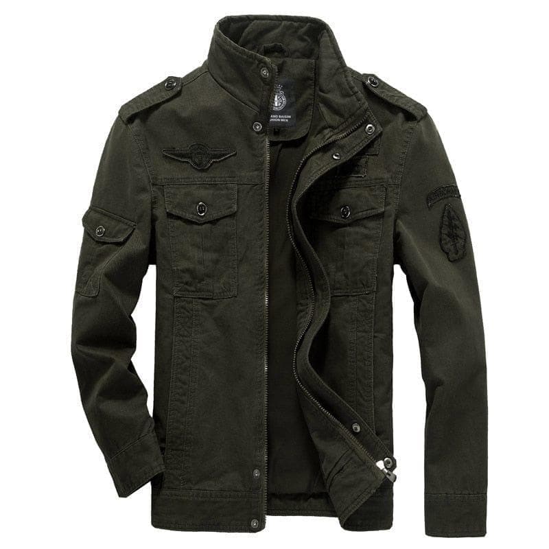 Cotton Military Jacket Men MA-1 Style Army Jackets Male Brand Slothing Mens Bomber Jackets Plus Size M-6XL - Premium MEN T-SHIRT from eprolo - Just $56.74! Shop now at Handbags Specialist Headquarter
