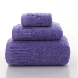 Cotton Thicken bath towel set hand towel face towel and bath towels for adults 10 colors  100% cotton - Premium Towel Set from eprolo - Just $29.99! Shop now at Handbags Specialist Headquarter