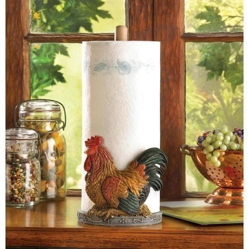 Country Rooster Paper Towel Holder - Premium Accent Plus from Accent Plus - Just $44.14! Shop now at Handbags Specialist Headquarter
