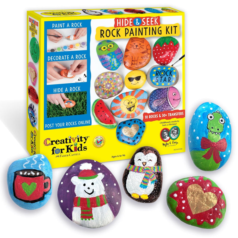 Creativity for Kids Hide and Seek Rock Painting Kit - Child Craft Kit for Boys and Girls - Premium ARTS, CRAFTS & GIFTS from Creativity for Kids - Just $19.63! Shop now at Handbags Specialist Headquarter