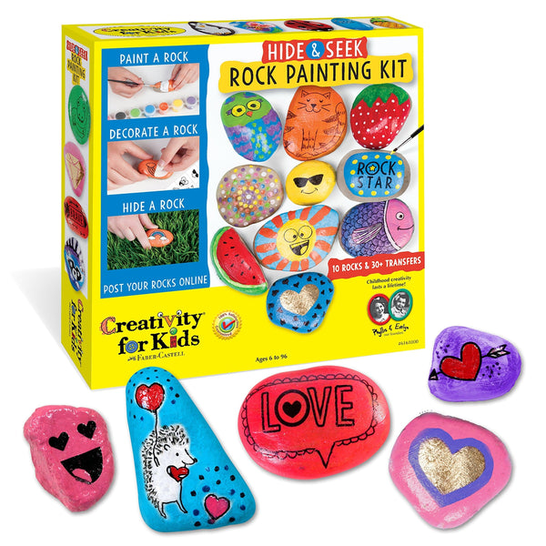 Creativity for Kids Hide and Seek Rock Painting Kit - Child Craft Kit for Boys and Girls - Premium ARTS, CRAFTS & GIFTS from Creativity for Kids - Just $19.63! Shop now at Handbags Specialist Headquarter