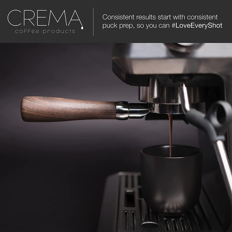 Crema Coffee Products | 53.3mm Coffee Distributor/Leveler & Hand Tamper | Fits 54mm Breville Portafilters | Double Sided, Adjustable Depth | Beautiful Espresso Hand Tampers - Premium COFFEE PRODUCTS from Visit the CREMA COFFEE PRODUCTS Store - Just $58.99! Shop now at Handbags Specialist Headquarter