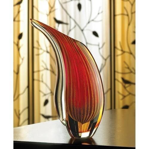 Crimson Sunset Art Glass Vase - Premium Accent Plus from Accent Plus - Just $75.05! Shop now at Handbags Specialist Headquarter