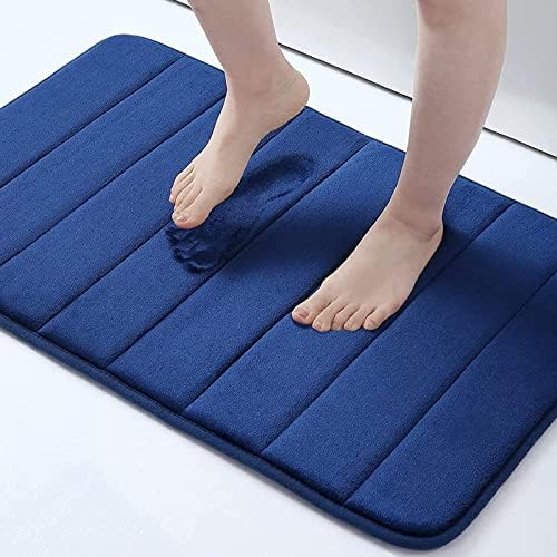 Buganda Memory Foam Bath Mat Rug, 24" x 16", Ultra Soft and Non-Slip Bathroom Rugs, Water Absorbent and Machine Washable Bath Rug for Bathroom, Shower, and Tub, Black - Premium Bath Rugs from Visit the Buganda Store - Just $16.99! Shop now at Handbags Specialist Headquarter