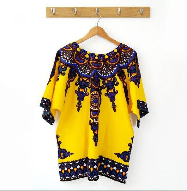 Dashiki New African Clothing Traditional Print Tops Fashion Design African Bazin Riche Clothes Dashiki T-shirt For Men Women - Premium MEN T-SHIRT from eprolo - Just $17.98! Shop now at Handbags Specialist Headquarter