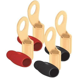 Db Link 4-gauge 5 And 16&amp;quot; Ring Terminals&#44; 4 Pk (gold Plated&#44; 2 Red &amp;amp; 2 Black) (pack of 1 Ea) - Premium Auto Accessories from DB LINK - Just $36.01! Shop now at Handbags Specialist Headquarter
